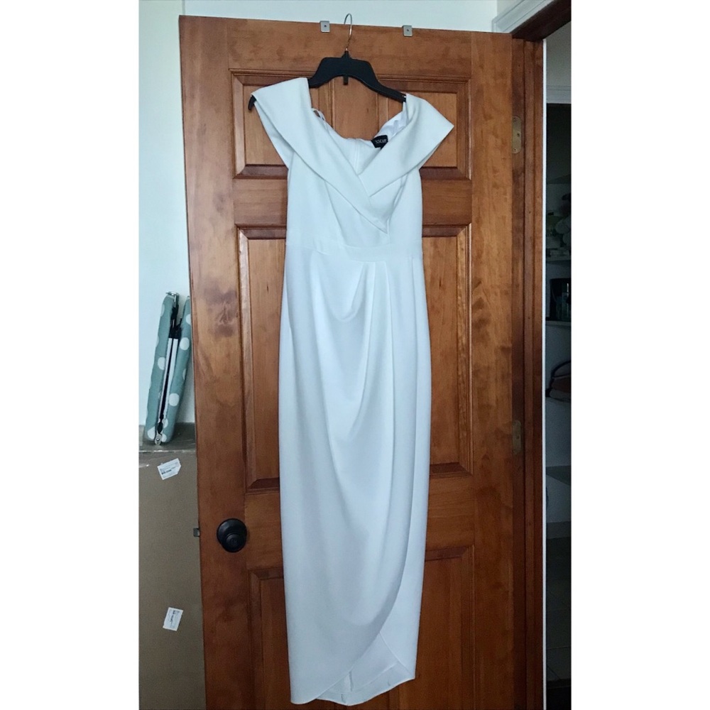 White formal dress - worn once only!